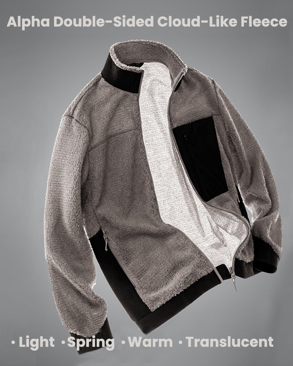 TAVATINO Alpha double-sided cloud fleece jacket ZT-1215