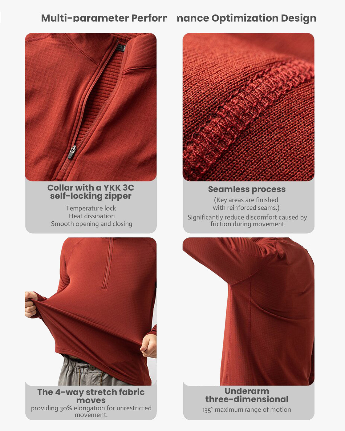 TAVATINO Graphene PGP Quick-Dry Base Layer Fleece Shirt ZT-1182