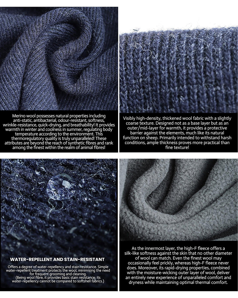 TAVATINO Merino wool warm jacket ZT-6091