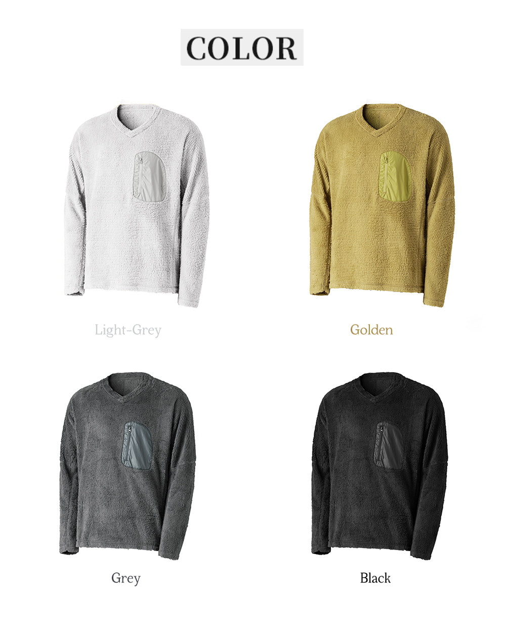 TAVATINO Alpine Cloud V-Neck Pullover ZT1903