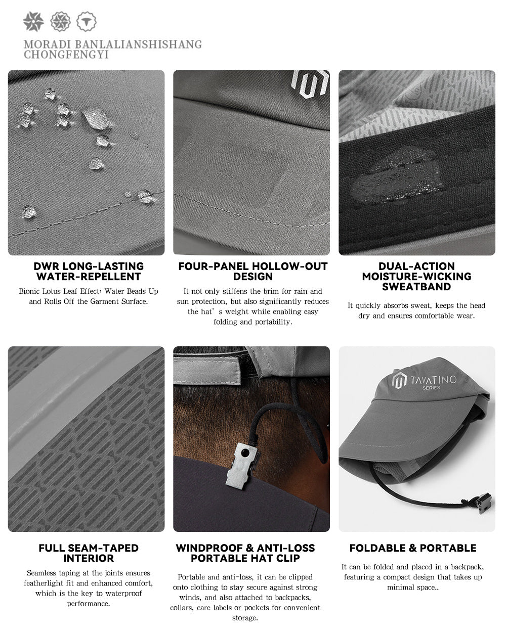 TAVATINO 37.5™ Active Waterproof Cap ZT5025 - TAVATINO