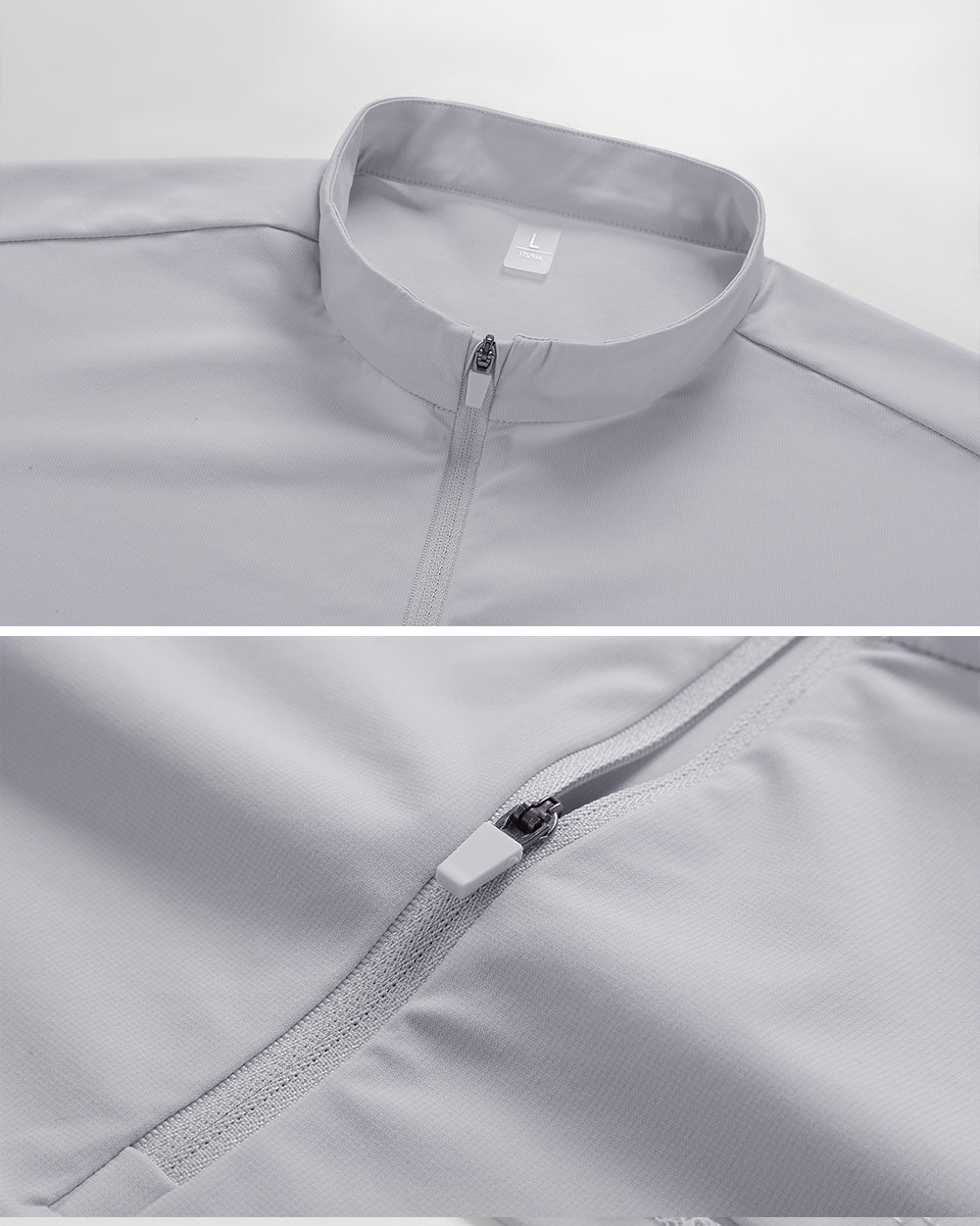 TAVATINO 8869 Ice Cooling Quarter‑Zip Wafer Grid Polo Shirt featuring ice‑cooling wafer‑grid fabric, breathable quick‑dry performance, and lightweight quarter‑zip athletic design