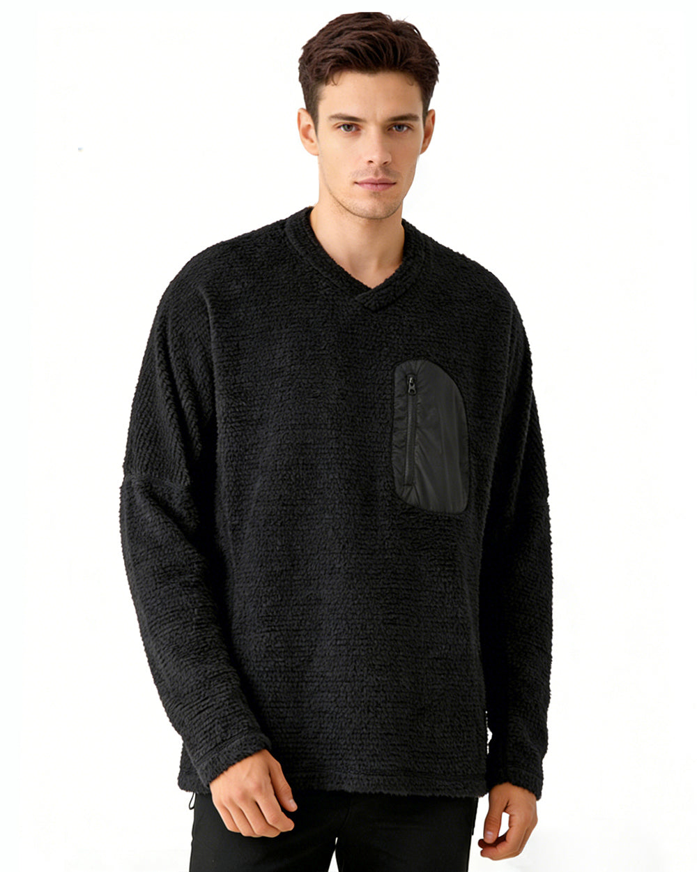 TAVATINO Alpine Cloud V-Neck Pullover ZT-1903