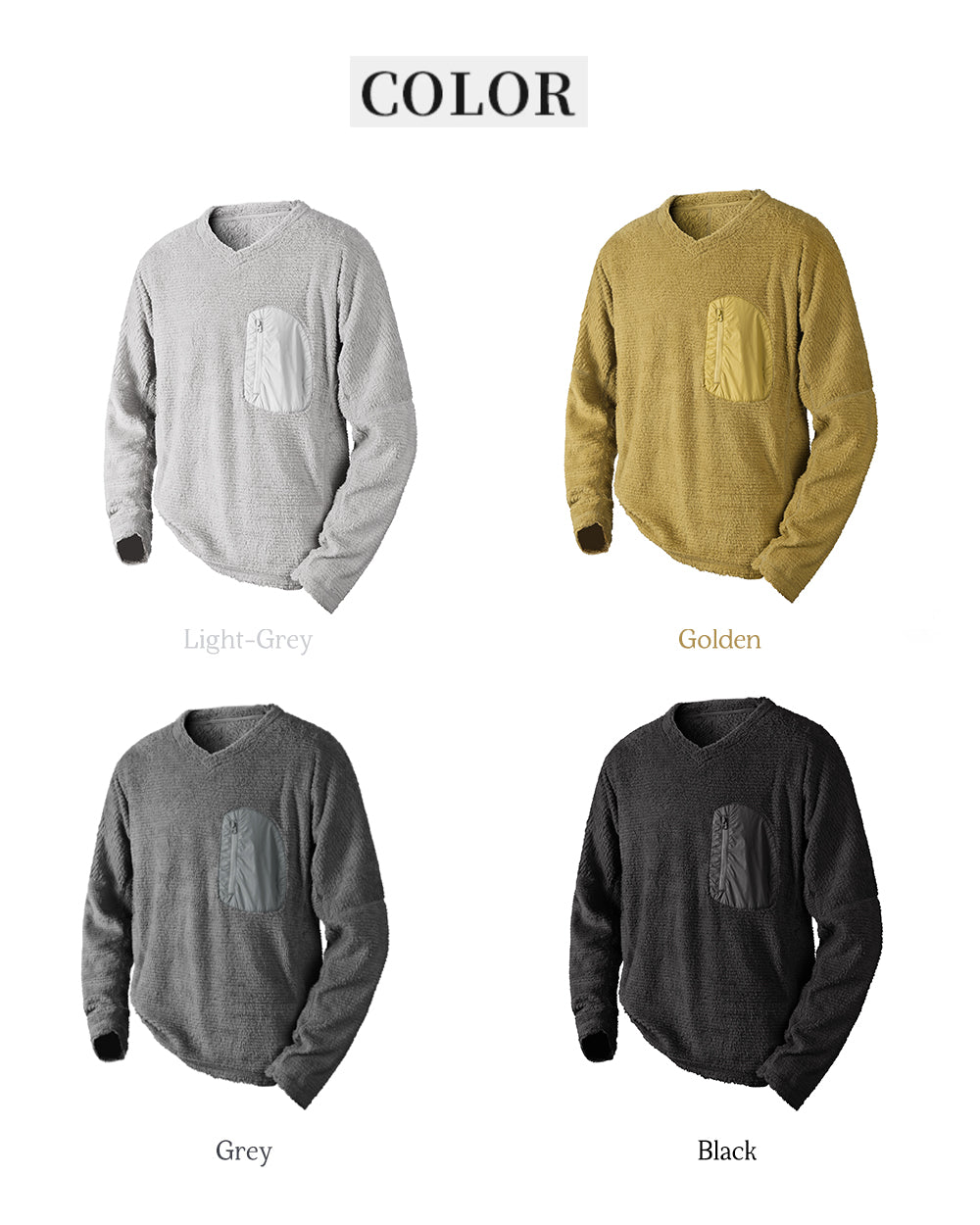 TAVATINO Alpine Cloud V-Neck Pullover ZT-1903 - TAVATINO