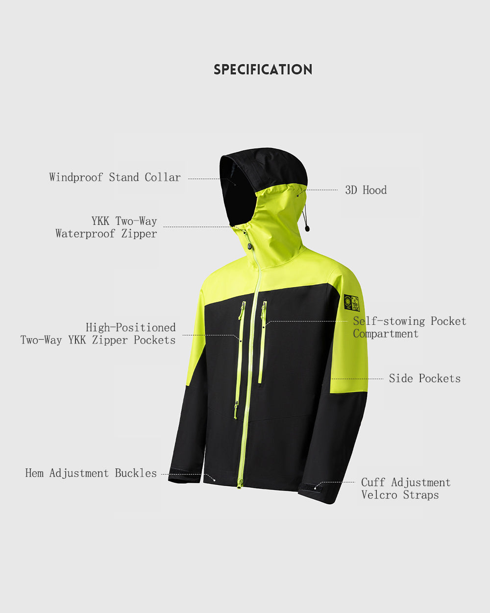 TAVATINO Carbon Lightweight 2.5L Shell Jacket ZT1169 - TAVATINO