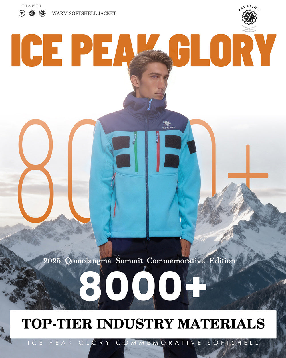 TAVATINO Everest 8000+ Commemorative Softshell Jacket ZT1171 - TAVATINO