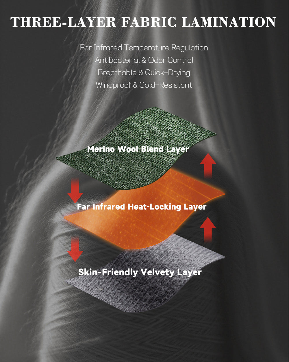 TAVATINO Executive Merino Wool Fleece Jacket ZT1123 - TAVATINO