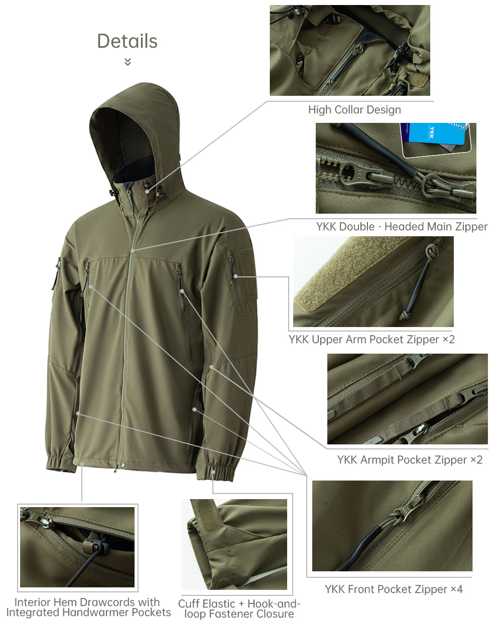 TAVATINO Tactical LT Soft Shell Jacket ZT22064 - TAVATINO