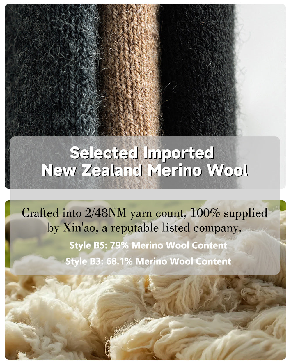 TAVATINO Zoned Merino Wool Hiking Socks ZT3302/ZT3303 - TAVATINO